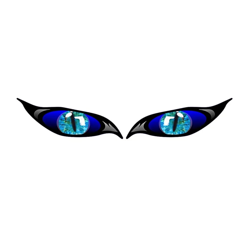 2 uds motocicleta 3D estéreo reflectante ojos de gato pegatina creativa espejo retrovisor calcomanía para motocicleta coche Auto decoración pegatinas