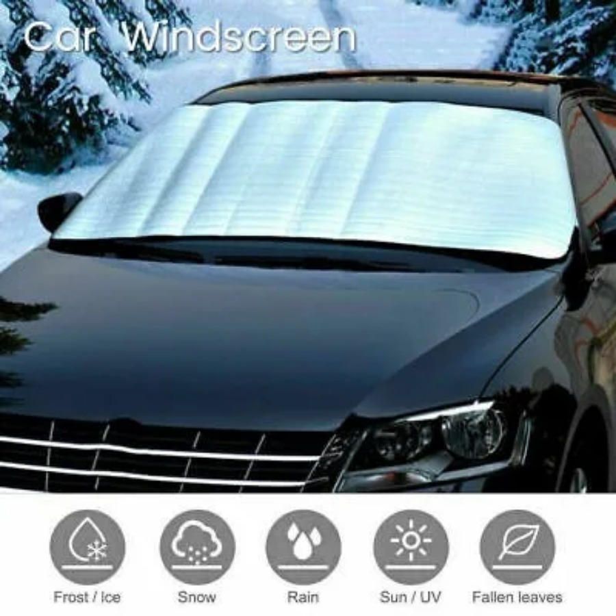 Car Windshield Sunshade Curtain Front Window Sun Shade Protector Foldable Car UV Protection Sunshade Auto Windscreen Visor Cover