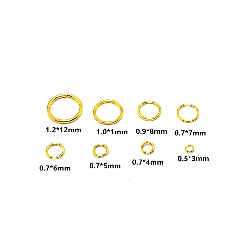 100-200 ピース/ロット 3-8 ミリメートルシングルループオープン丸カンスプリットリングコネクタジュエリーメイキング用品 Diy 手作りアクセサリー