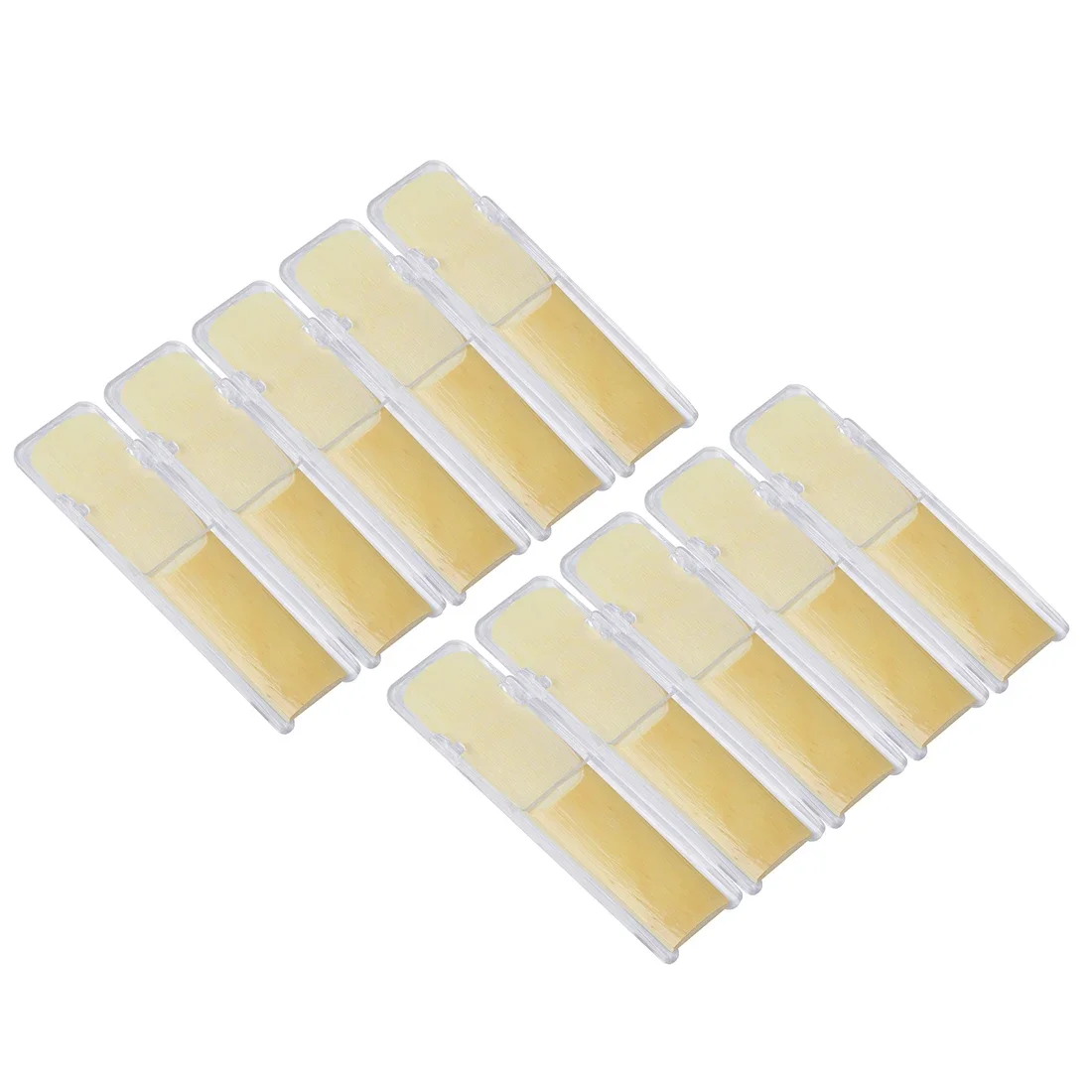 10ชิ้นปี่ชวาไม้อุปกรณ์เสริมและชิ้นส่วนกล่องสีฟ้าโซปราโน/อัลโต/เทเนอร์ b แซกโซโฟนแบบแบน
