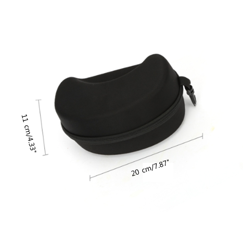 カラビナ付きスノーボード ゴーグル ケース スポーツ メガネ ケース、スノーボード ゴーグル ボックス EVA 保護ボックス スノー アイウェア用