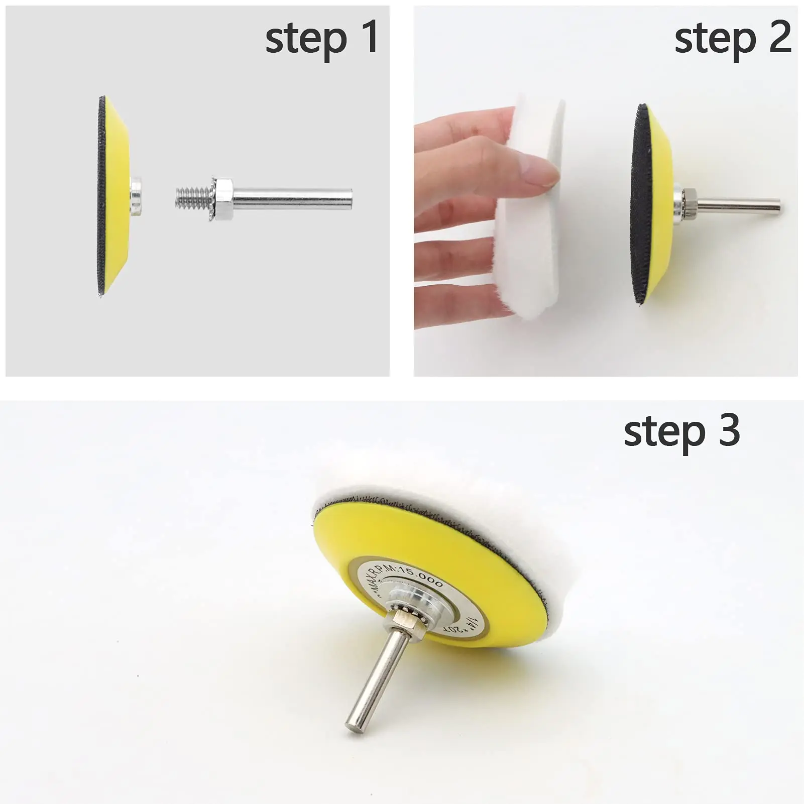Đèn Pha Ô Tô Phục Hồi Bộ 3 Inch Đánh Bóng Xe Chà Nhám Đĩa Với Vỏ Lưng Cọ Rửa ĐỆM PHỒNG Bọt Biển Mềm Giao Diện Miếng Lót