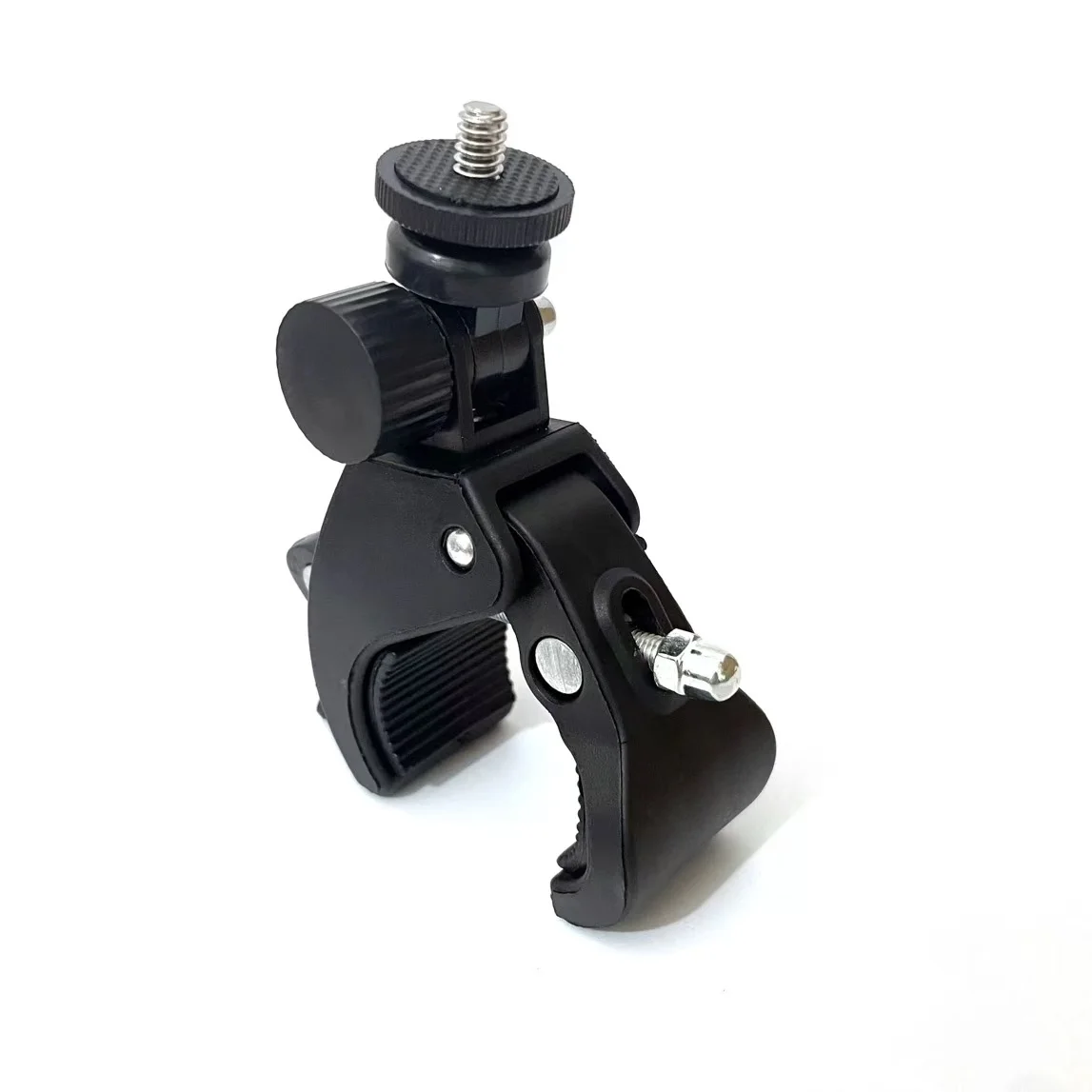 Universal 360 Degree Rotating 1/4 Camera DV Bike Bicycle Handlebar Clamp Bracket Tripod Mount Screw Clip For Sport Camera GOPRO