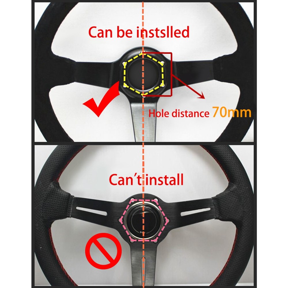 ユニバーサル 13/14 インチゲームステアリングホイールアダプタプレート 70 ミリメートルレーシング PCD ゲーム修正ロジクール G29 G920 G923