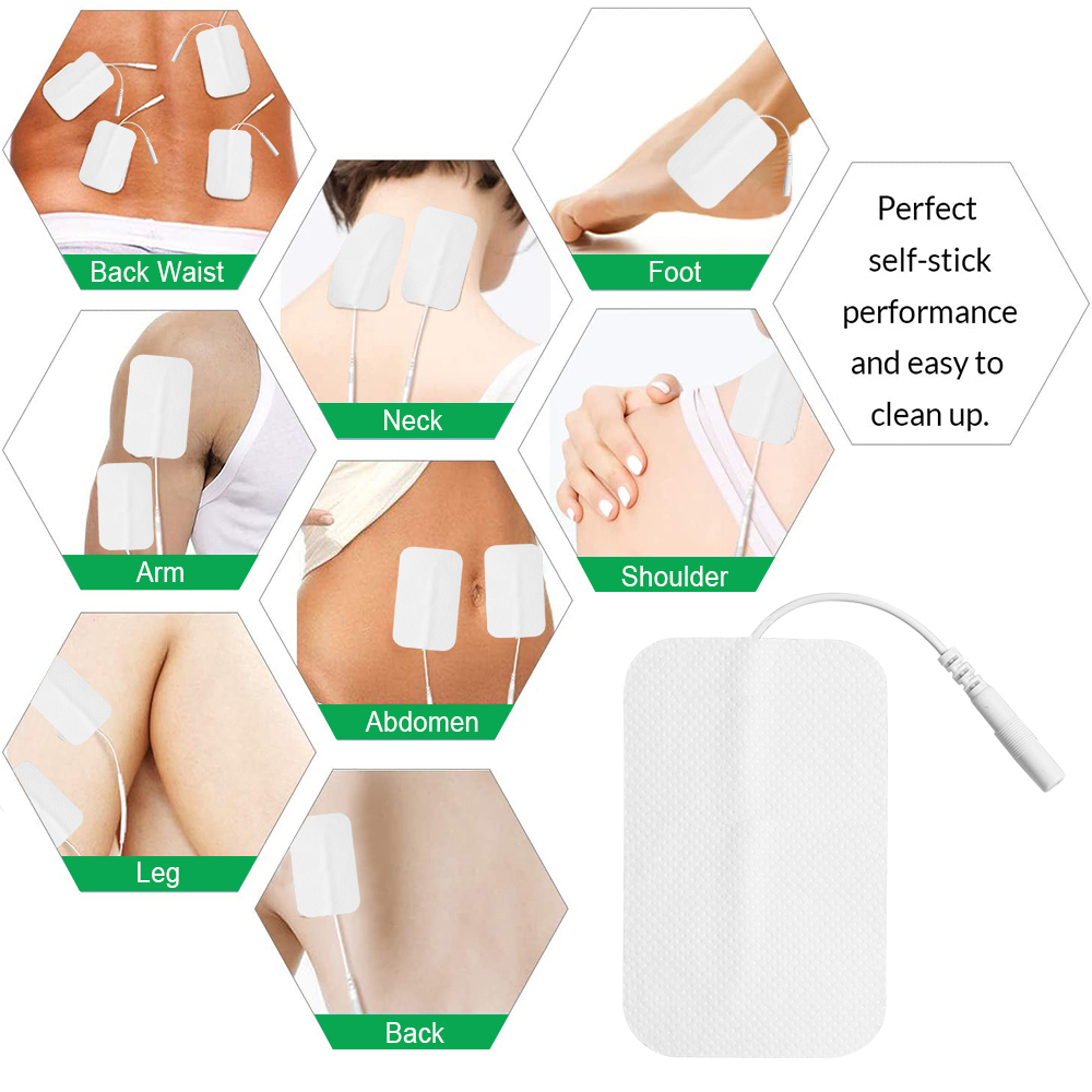 10/20/50/100PCS TENS Electrode Pads สําหรับการฝังเข็มกายภาพบําบัดนวดขั้วไฟฟ้า Patch Pulse EMS เครื่องกระตุ้นกล้ามเนื้อสติกเกอร์