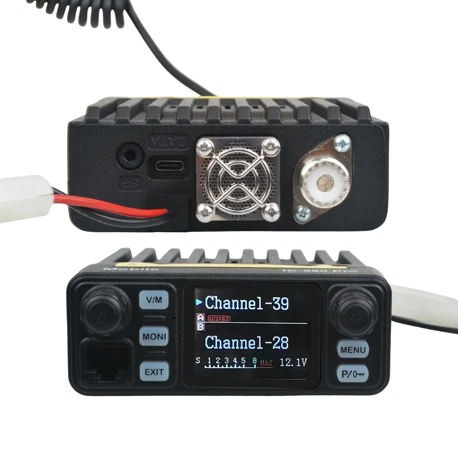 New! Walkie Talkie IC-980 Pro UHF VHF Dual Band Dual Watch 25W AI Noise Reduction FM Scrambler Vox Mini Mobile Radio
