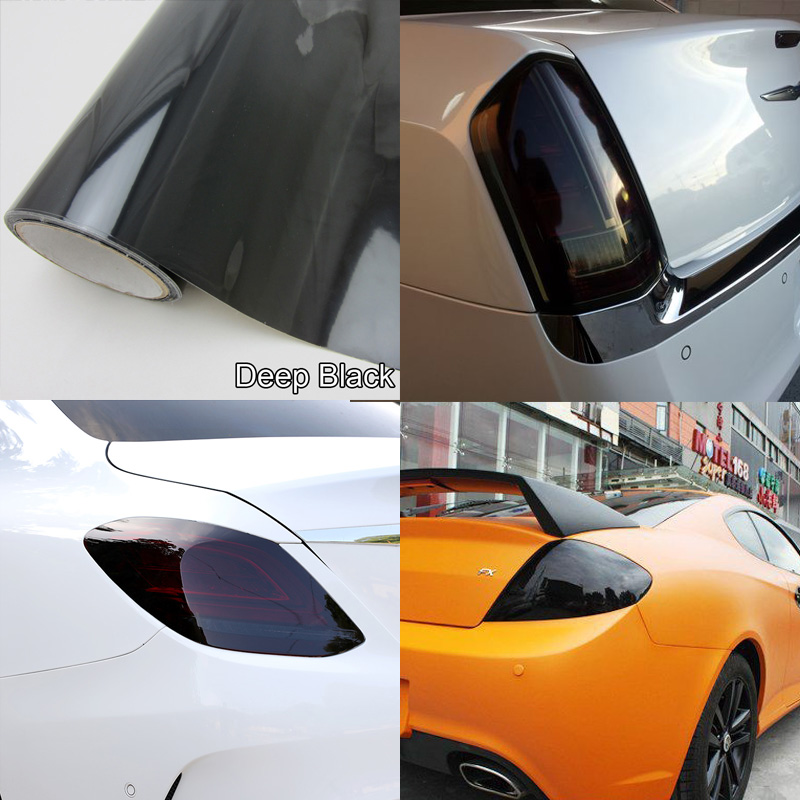Auto Car Smoke Black Fog Headlight Film Taillight Tint Vinyl Sticker Waterproof Car Styling