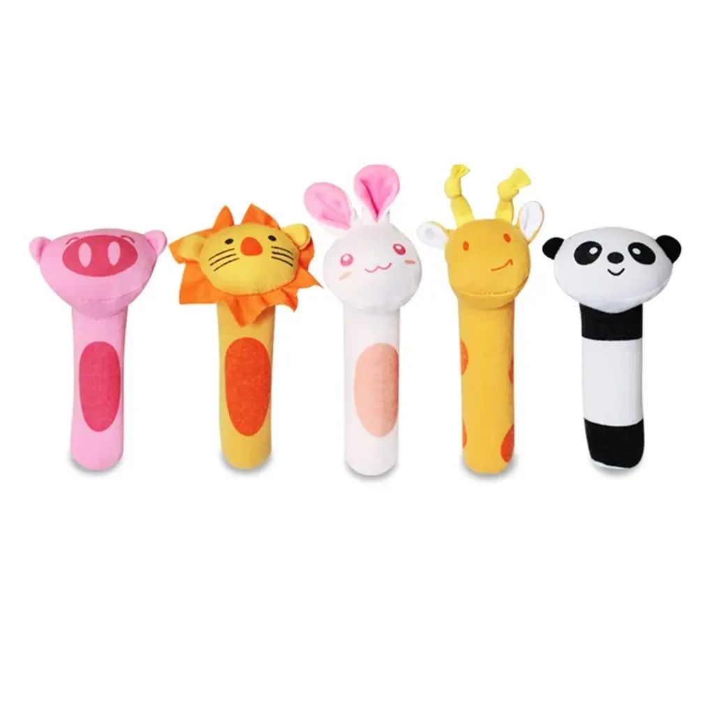 เด็กใหม่สัตว์ Hand Bell Rattle Soft Rattle ของเล่นทารกแรกเกิดการศึกษา Rattle โทรศัพท์มือถือของเล่นเด็กน่ารักตุ๊กตา Bebe ของเล่น 0-12 เดือน