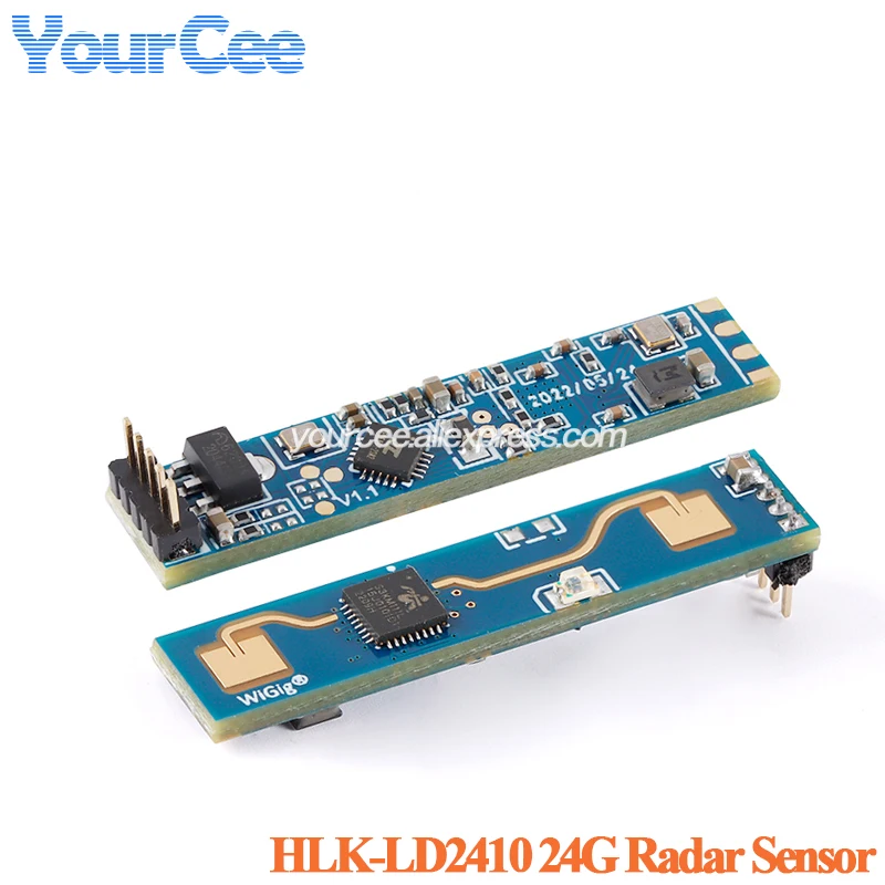 10 uds/1 unidad HLK-LD2410B HLK-LD2410 alta sensibilidad 24G presencia humana estatua Radar módulo Sensor de detección de latido del corazón LD2410B 24Ghz