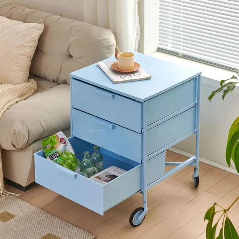 Diseño creativo Simple nórdico, se puede utilizar como gabinete de almacenamiento móvil multifuncional para mesita de noche, armario moderno de moda para dormitorio