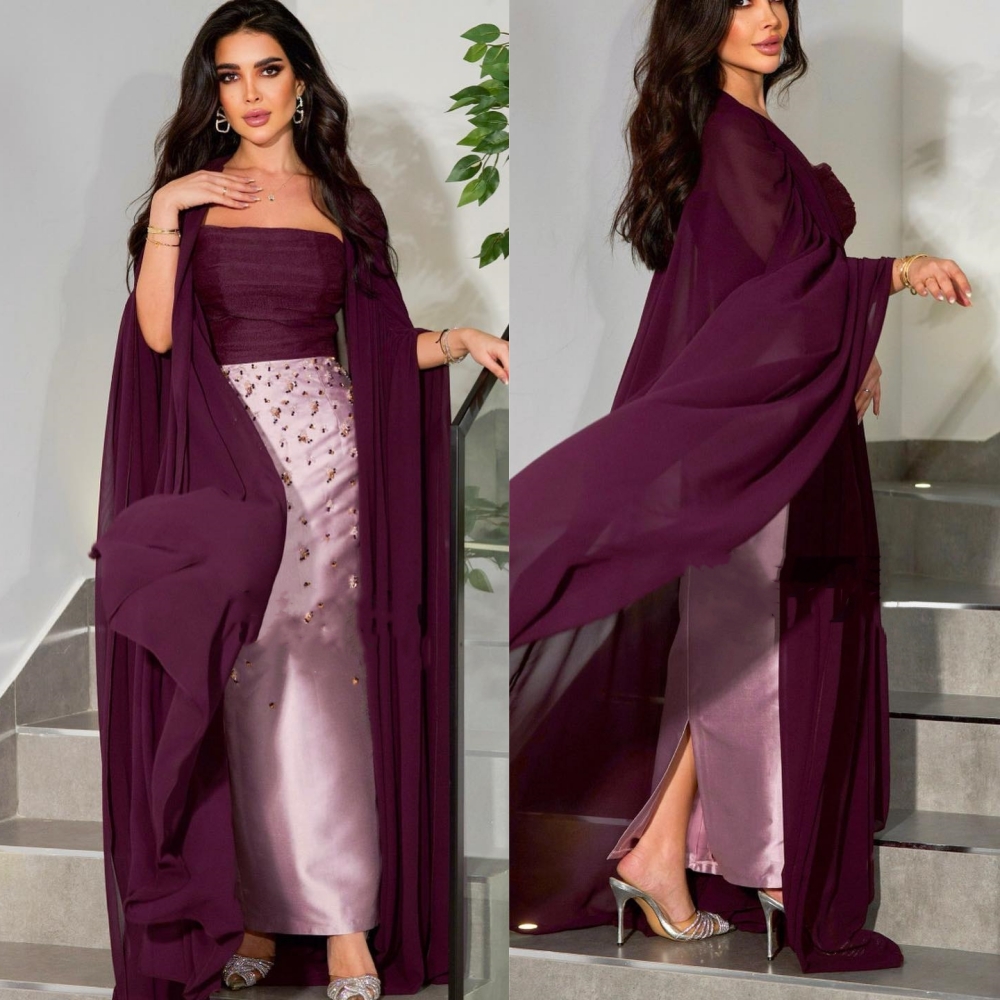Personalizado s beading baile a linha sem alças vestido de ocasião sob medida midi es
