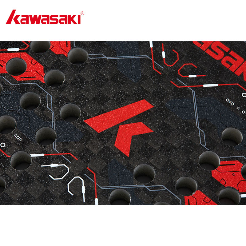 คาวาซากิ12K 100% แร็กเกตคาร์บอนไฟเบอร์ M12หลักเทนนิสชายหาด