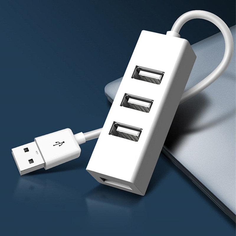 Mini 4-portowy koncentrator USB Rozdzielacz USB Adapter koncentratora Szybki koncentrator USB 2.0 Konwerter rozdzielacza Wszystko w jednym dla komputerów PC Akcesoria