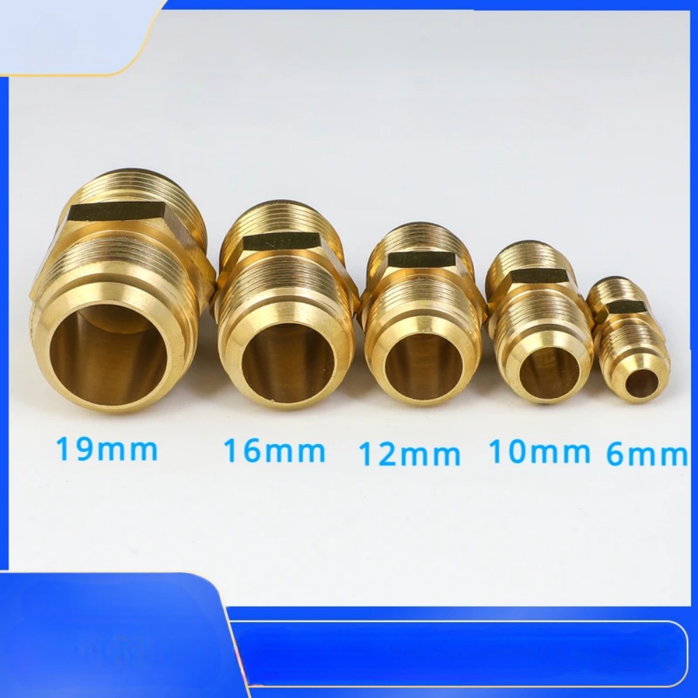 等減速ニップルフレアチューブ外径 1/4" 5/16" 3/8" 1/2" 5/8" 3/4" 7/8" SAE 標準真鍮パイプ継手コネクタエアコンディショナー