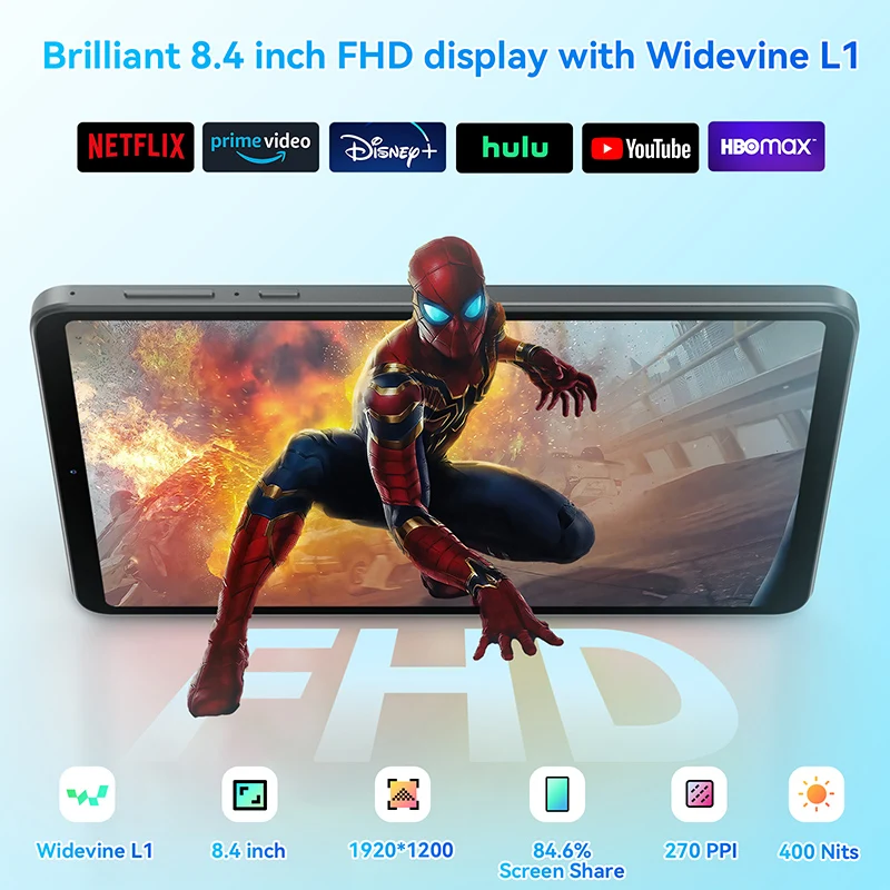Headwolf Fpad5/Pro F5 10,1-дюймовый FHD планшет Android 14 Netflix L1 Helio G99 максимум 16 Гб ОЗУ + 8,4/128 Гб ПЗУ две SIM-карты LTE 256 мАч