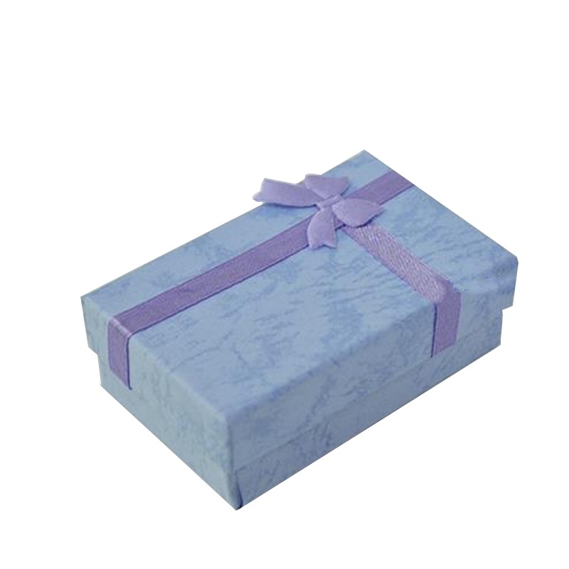 16 teile/los bunte Papier Anhänger Schmuck Paket Box Seide Band Ring Ohrring Halskette Schmuck Veranstalter Halter Box 5*8*2,5 cm