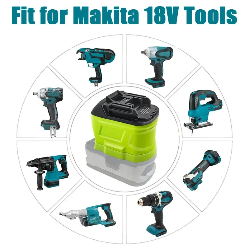 Battery Adapter Converter for Ryobi 18V Li-ion Battery To for Makita/Dewalt/Milwaukee 18V Cordless Power Tool Drill Use