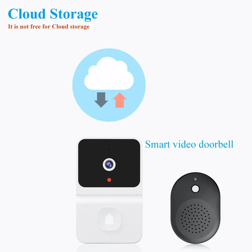 Z30 Electronic Wireless Doorbell WiFi Smart Video Doorbell Digital Visual Intercom WIFI Door Bell Doorman Home Security Camera