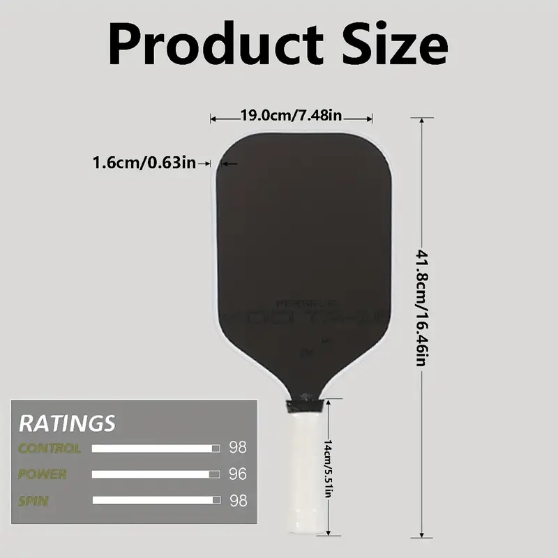 Jo Sigur Mod Ta-15 Pro Player Edition Pickleball Paddle 16 mm dikte Koolstofvezel Fabriek Direct Hoge kwaliteit voor training