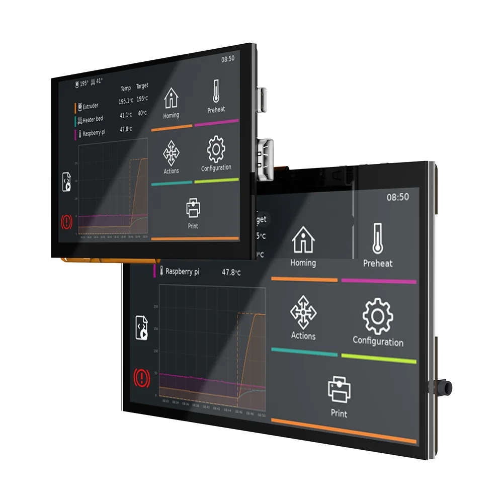 หน้าจอ: หน้าจอ HDMI7 V1.2 HDMI5 HDMI Touch หน้าจอ 5/7 นิ้วหน้าจอ IPS 3D ชิ้นส่วนเครื่องพิมพ์สําหรับ Raspberry Pi 4 Manta M8P Board