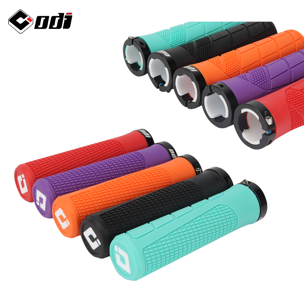 ODI ยางแฮนด์จับ MTB ล็อคออนจับกันกระแทกลื่นภูเขา/ถนนจักรยานมือจับปกพับสมดุลอุปกรณ์จักรยาน
