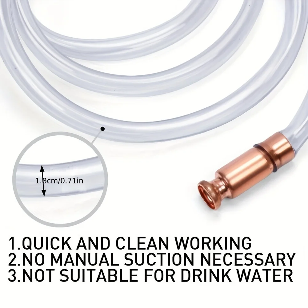 Extrato sem esforço de óleo com nossa bomba de sucção de óleo para automóvel - Extrator manual com tubo de reabastecimento de sifão de cobre vermelho