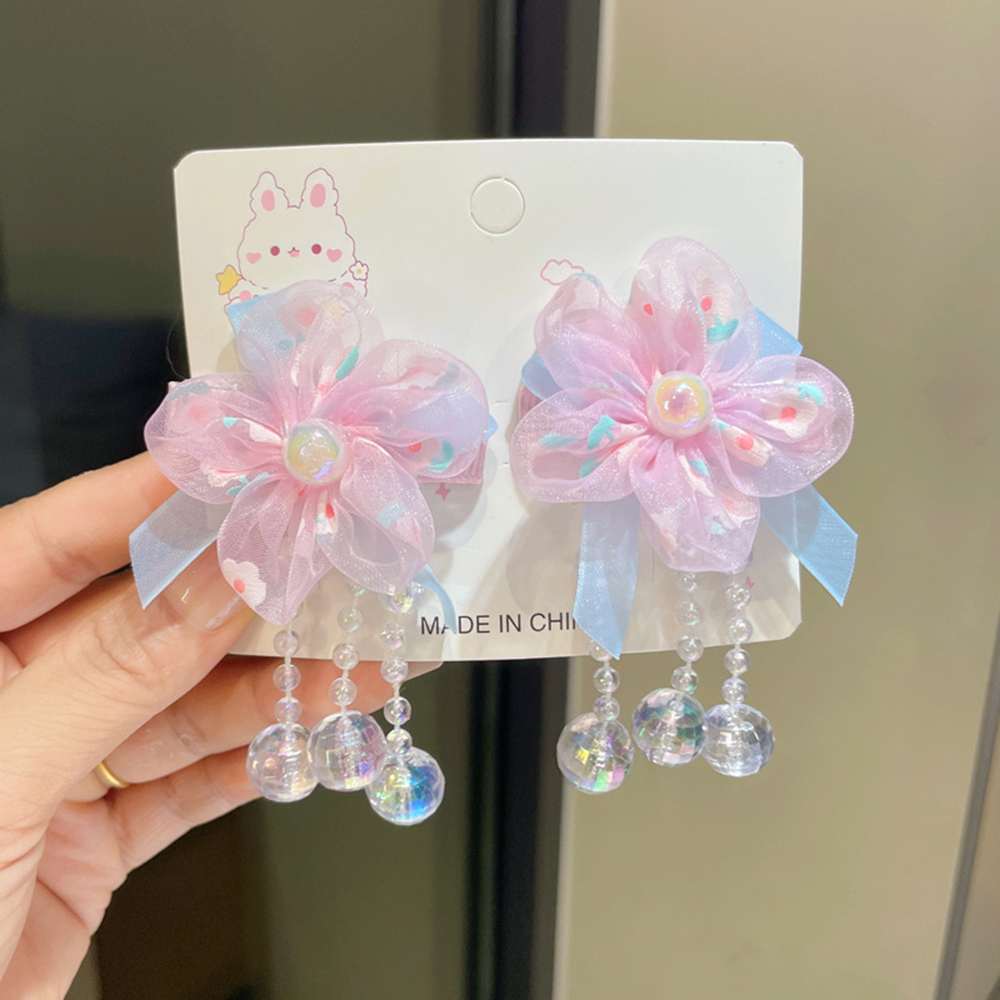 Kinder Hanfu Kopfschmuck Blume Quaste Alten Stil Clip Haar Zubehör Chinesischen Stil Kleines Mädchen Quaste Mädchen Haarnadel