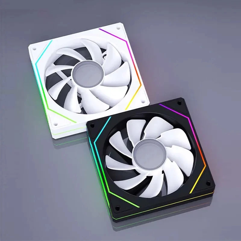 OEM PRISM 4 PRO Computergehäuselüfter 12 cm ARGB 4-poliger PWM-Leiser Lüfter 12 V großes Luftvolumen 45,2 CFM/600–1500 U/min
