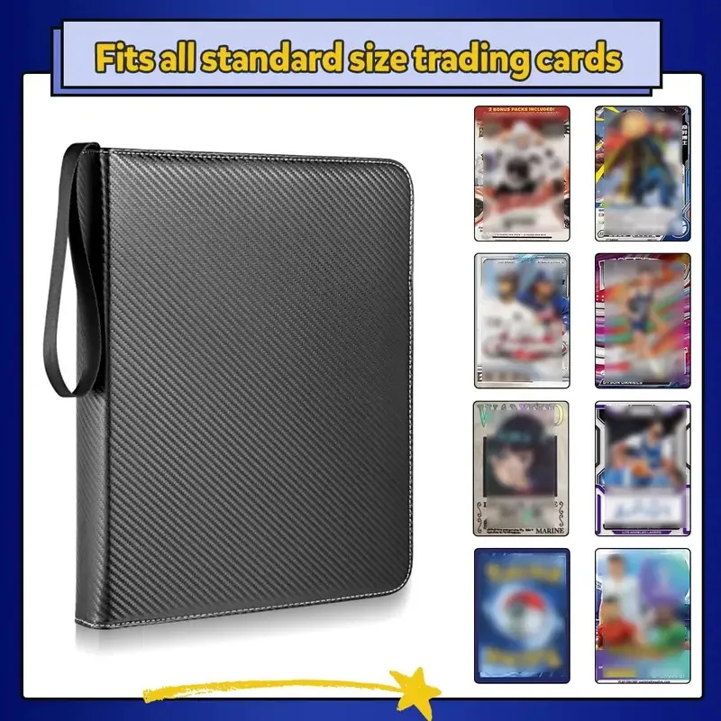 900 Pocket Zipper Card Binder - Double Sided TCG/CCG Card Holder, Portable Storage Case with Zipper
