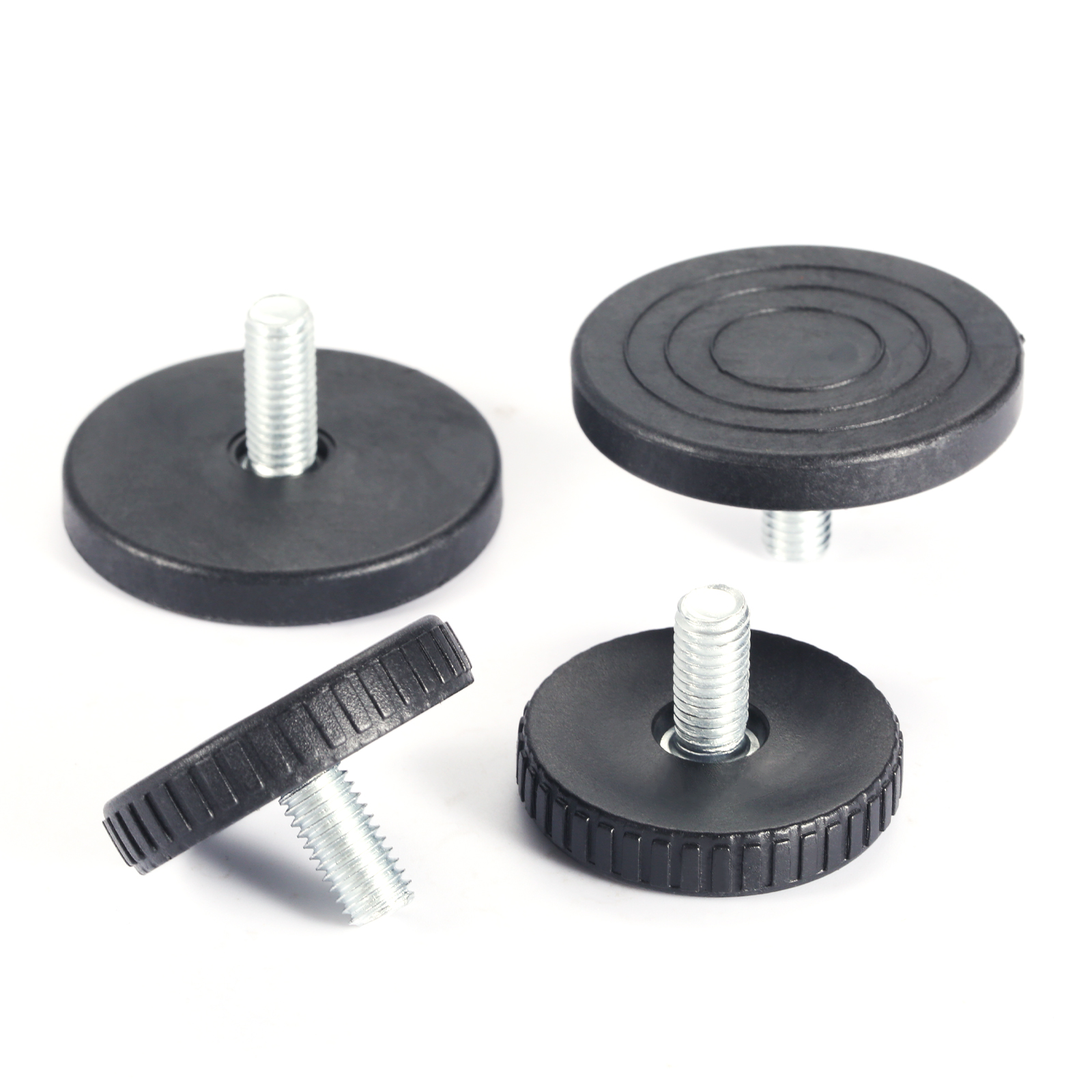 4 Pcs Schwarz Nivellierung Füße Einstellbare Möbel Füße M8 * 18mm Schraube Auf Möbel Glide Basis Durchmesser 40mm 50mm für Möbel Beine