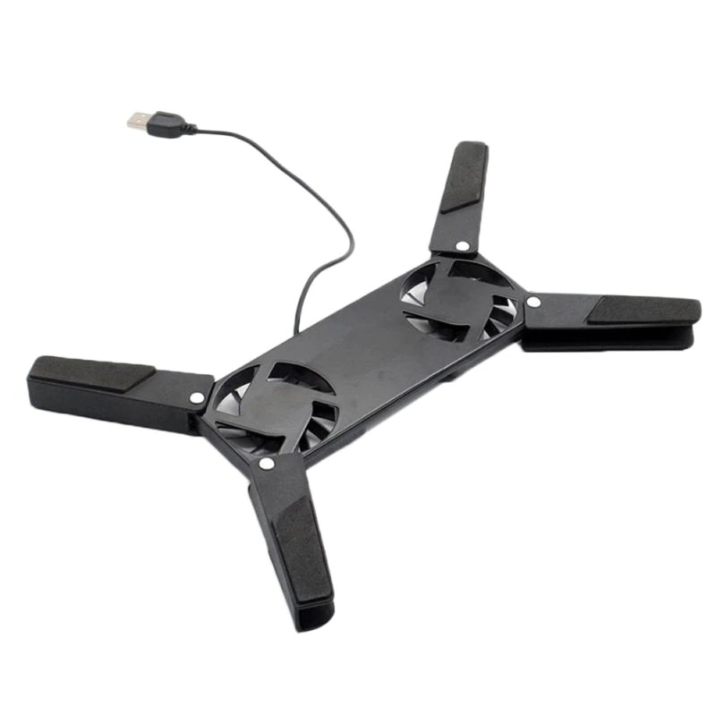 แล็ปท็อปใหม่ Cooling Pad แล็ปท็อป Cooler USB Powered Cooling Pad Bracket 2 พัดลมสําหรับแล็ปท็อป Universal 7 15 "1 ขาตั้งแล็ปท็อป