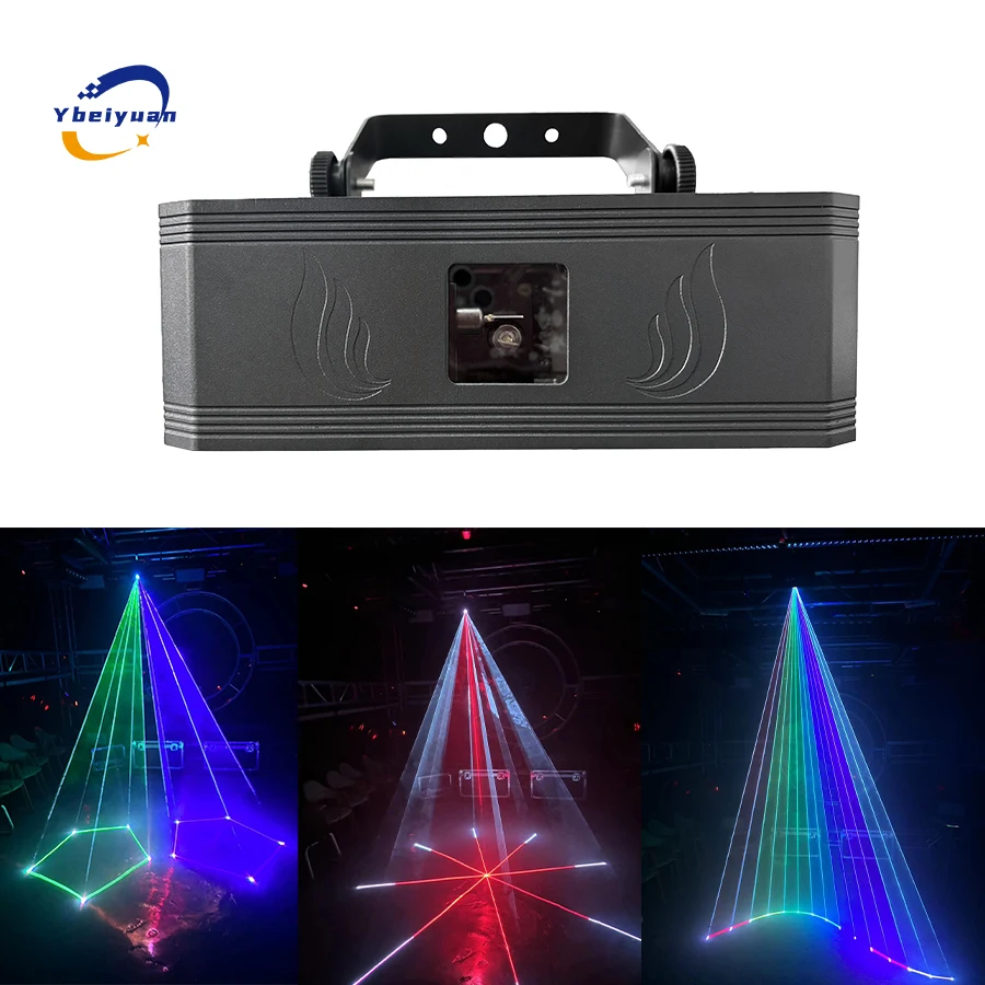 Z funkcją aplikacji Bluetooth 1W 2W 3W Projektor animacji 3D RGB pełnokolorowy efekt sceniczny DJ disco bar klub wesele impreza światło