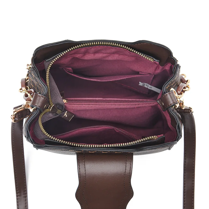 กระเป๋าถือสตรีใหม่กระเป๋าLuxury Designไหล่Crossbodyกระเป๋าFlip Checkพิมพ์ขนาดใหญ่ความจุไหล่เดี่ยวStraddleกระเป๋า