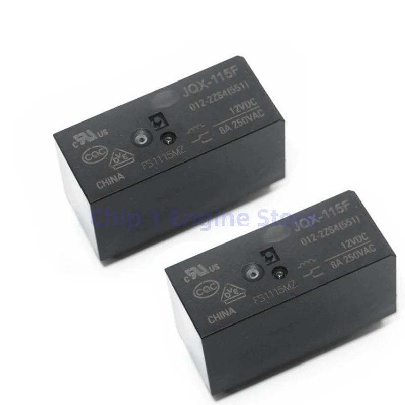 5pcs Original relais HF115F-005-2ZS4 HF115F-012-2ZS4 HF115F-024-2ZS4 8a 8-poliges Doppel-Open-Relais