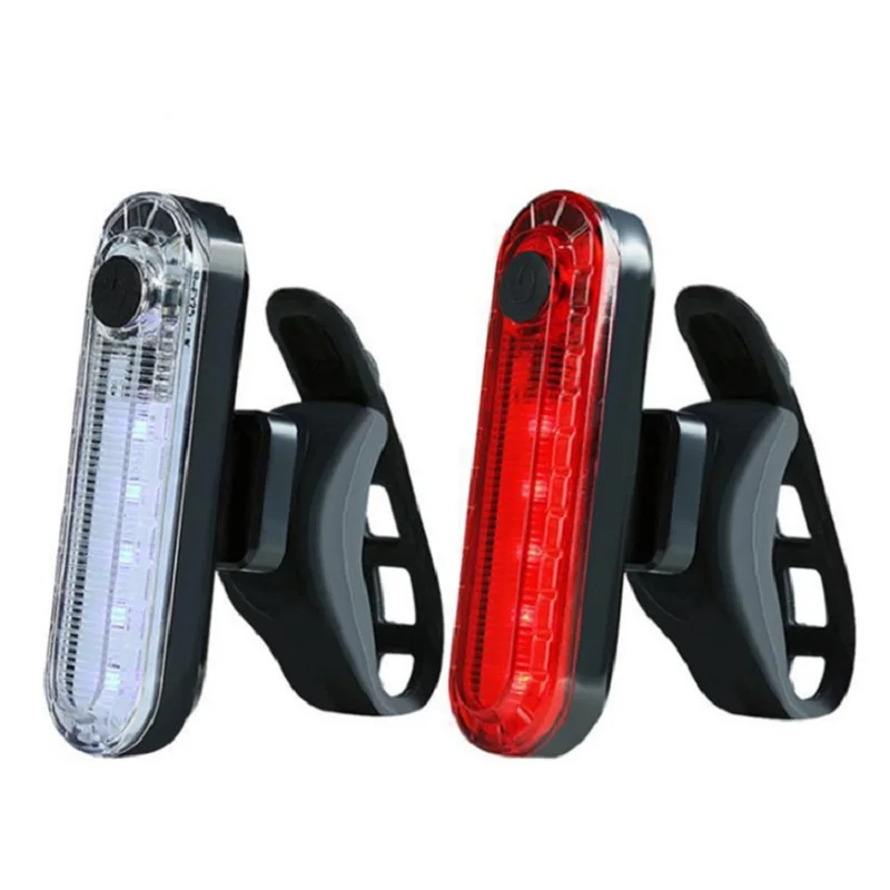 ไฟท้ายจักรยาน USB ชาร์จไฟท้ายจักรยานขี่จักรยานไฟท้ายกระพริบ 4 โหมดสําหรับขี่กลางคืนไฟจักรยานไฟหลัง