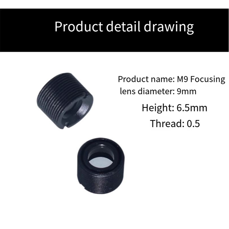M9 Laser focusing lens Point-like laser focusing optical lens Focusing lens for laser modules