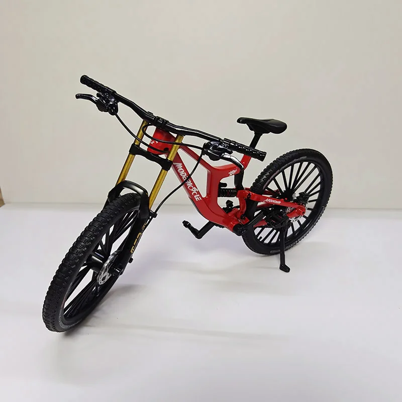 New 1:8 Model Mini Alloy Bicycle Diecast Metal Toy Bikes Shock Absorption Mountain Finger Bicycle Simulation Collection Toys