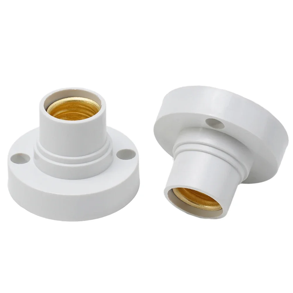 10Pcs E14 Light Bulb Holder Base Fitting Screw Cap LED Light socket bulb e14 Lamp Fixing Adapter Converter 100-230V Lamp Base