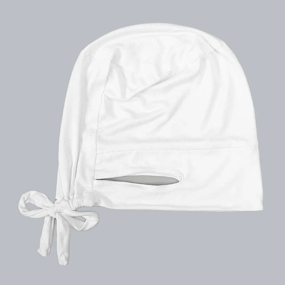 Feminino hijab islâmico sob cachecol pronto cor sólida undercap com buraco de orelha quimio boné bandanas underscarf para hijabs gorros bonnet