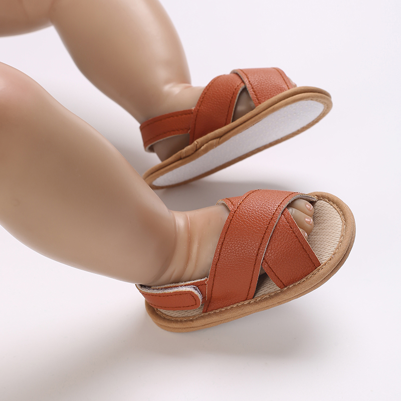 Casual Cute Solid Color Open Toe Sandals For Baby Boy Girls Breathable Lightweight Walking Shoes For Spring And Summer
