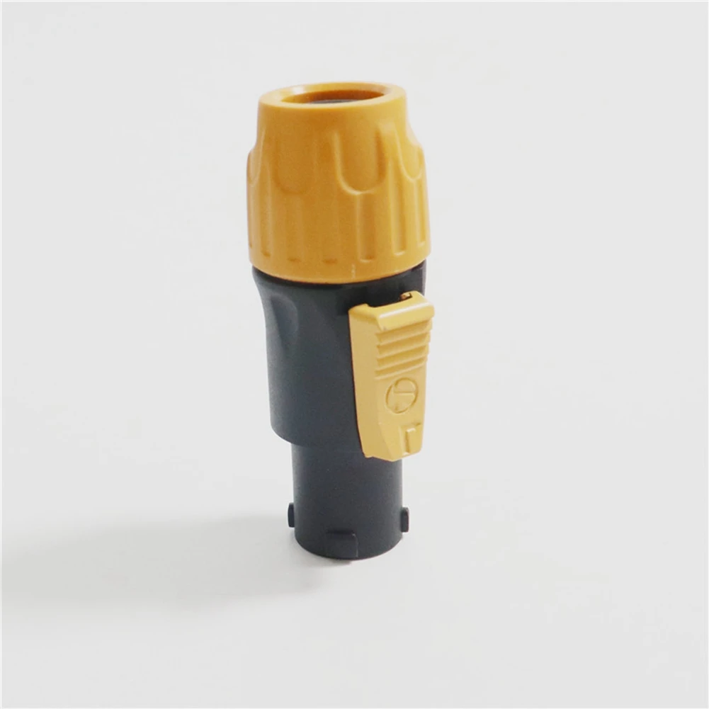 Hjd 10 peças conector de alimentação industrial retardador de chamas entrada de saída 20a conector de alimentação à prova d'água led plugue de alimentação de tela grande