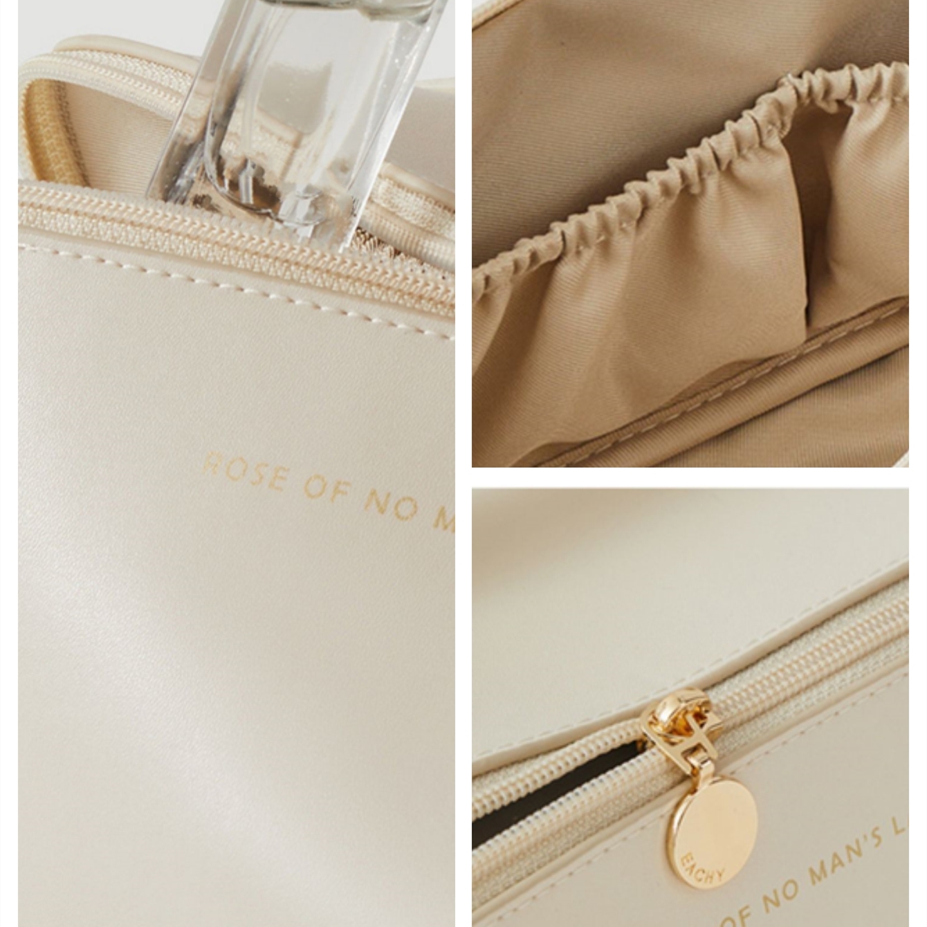 Borsa per cosmetici da viaggio grande per donna Organizzatore per trucchi in pelle Borse per kit da toilette femminile Custodia per trucco Custodia per signora di lusso