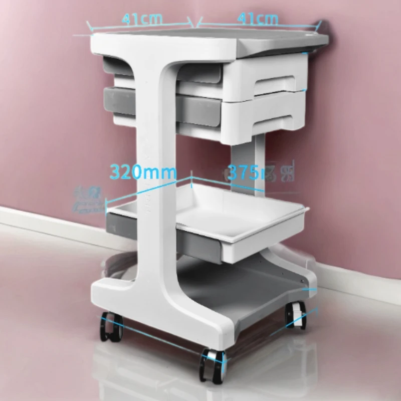 The Same High-end Beauty Salon Special Trolley Shelf Small Bubble Instrument Car Mobile Drawer  Muebles De Peluqueria Furniture