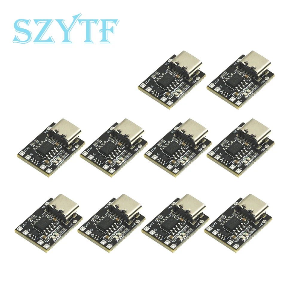 1-10 pces usb tp4057/56 1a módulo de placa de proteção de carregamento de bateria de lítio micro tipo-c bateria de polímero sobre temperatura
