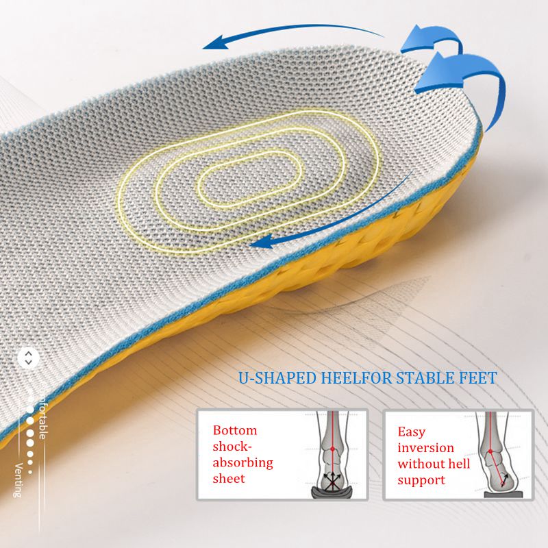 Ortho pä dische Memory Foam Sport Support Insert Füße Pflege Einlegesohlen für Schuhe Männer Frauen Orthese atmungsaktives Lauf kissen Männer Frauen