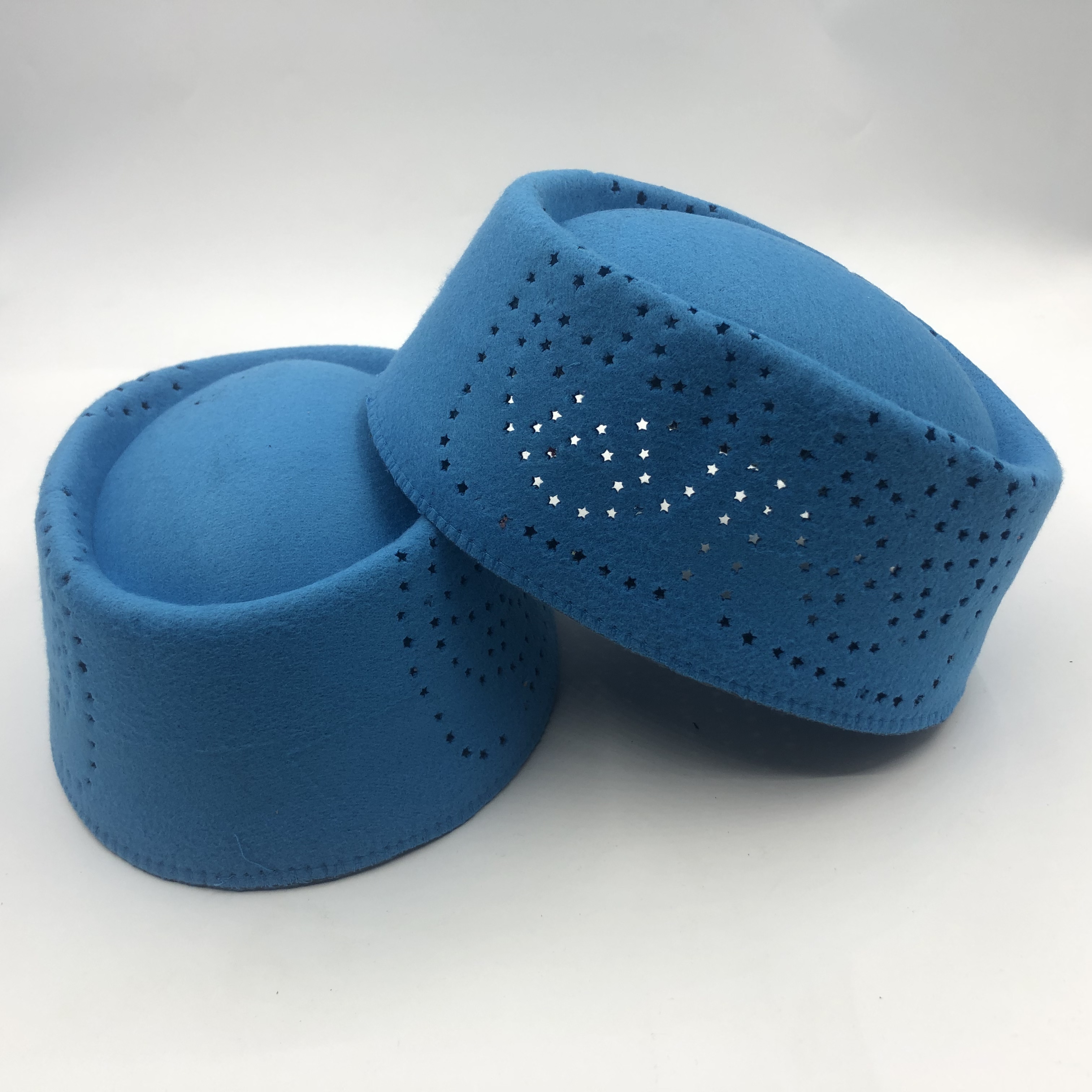 Gratis Verzending Hoed Moslim Mannen Kleding Gebed Cap Islamitische Taqiyah Kufi Belasting Producten Kippa Katoen Mesh Blauw Turks Modern 03467