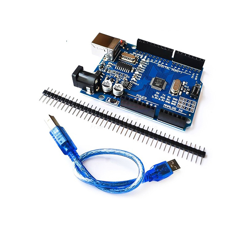 Placa de desarrollo UNO R3, placa base con cabezal de Pin recto DIP, ATmega328P/ATmega328PB CH340 CH340G para Arduino UNO R3