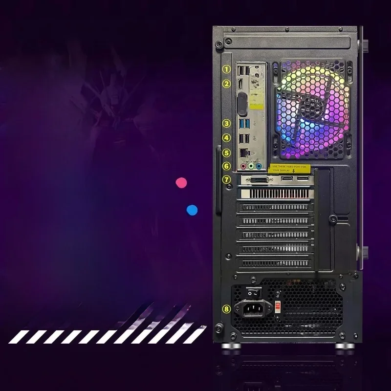 Komputer stacjonarny do gier, GeForce RTX 2060 6G, AMD Ryzen 5 2600 do 3.9G, 16G DDR4, 512G SSD, 600M WiFi, BT 5.0, R