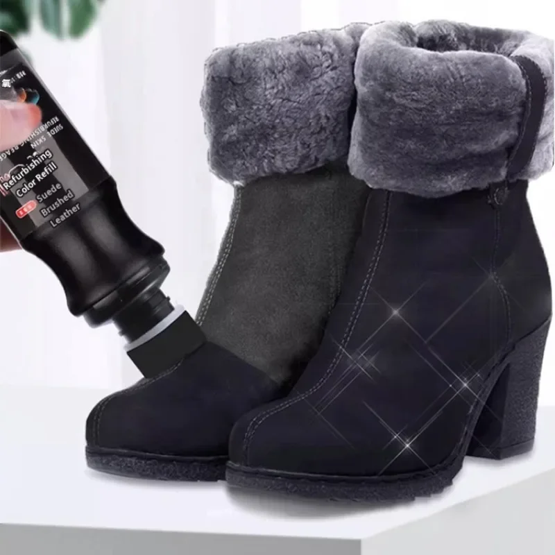 Zapatos de cuero de ante, reacondicionamiento especial, aceite líquido, cuidado, limpieza, renovación de cuero de gamuza, tóner, limpieza de zapatos de cuero de gamuza