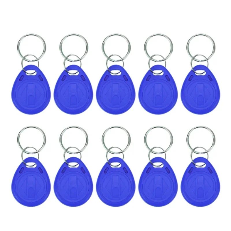 5YOA 10 Uds 125KHz solo lectura RFID TK4100 EM4100 llaveros de proximidad inteligente seguro puerta entrada Control de acceso ID llavero Token Tag